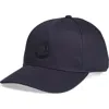 Moncler Logo Patch Baseball Cap In Night Sky