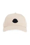 Moncler Logo Patch Baseball Cap In White