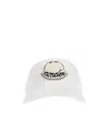 Moncler Logo Patch Baseball Hat In White