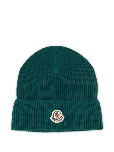 MONCLER LOGO-PATCH BEANIE
