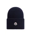 Moncler Wool Beanie In Black