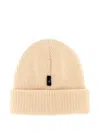 Moncler Logo-patch Beanie Hat In Neutral