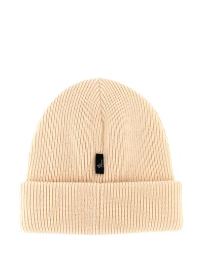 Moncler Logo-patch Beanie Hat In Neutral