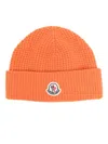 Moncler Wool And Cashmere Beanie In Orange