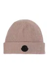 MONCLER MONCLER LOGO PATCH BEANIE