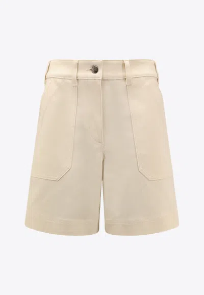 Moncler Logo Patch Bermuda Shorts