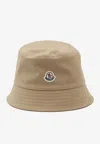 Moncler Bucket Hat In Beige