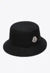 Moncler Water Repellent Bucket Hat In Black