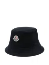 Moncler Logo-patch Bucket Hat In Blue