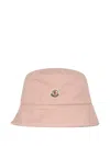 Moncler Logo Bucket Hat In Pink
