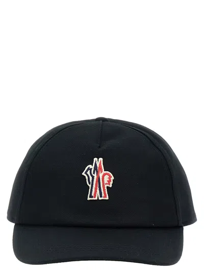 Moncler Logo Patch Cap In Black