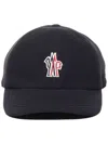 Moncler Grenoble Branded Baseball Cap In Black