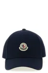Moncler Logo-patch Detail Baseball Cap In Blue