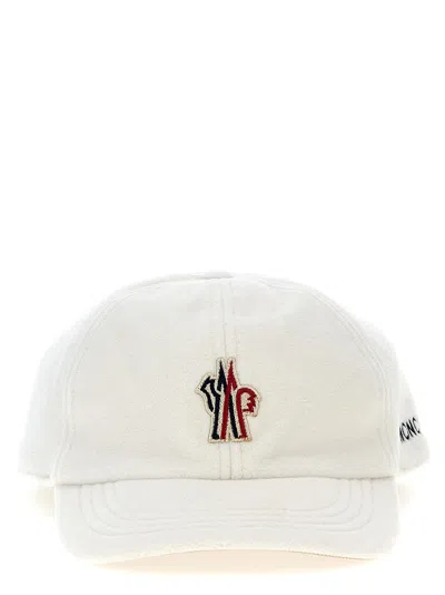 Moncler Logo Patch Cap Hats White