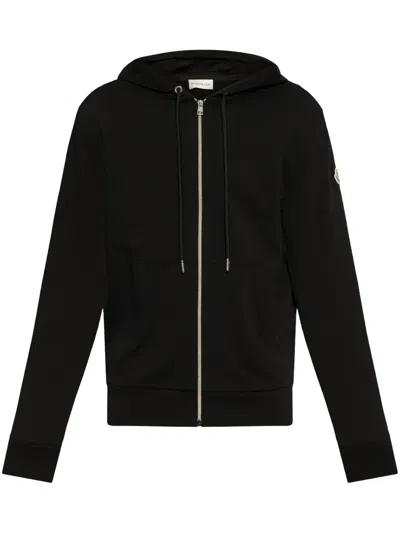 Moncler Logo-patch Cardigan In Black