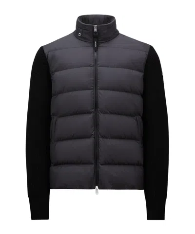 Moncler Logo-patch Cardigan In Black