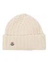 Moncler Logo-patch Cashmere-blend Beanie In White
