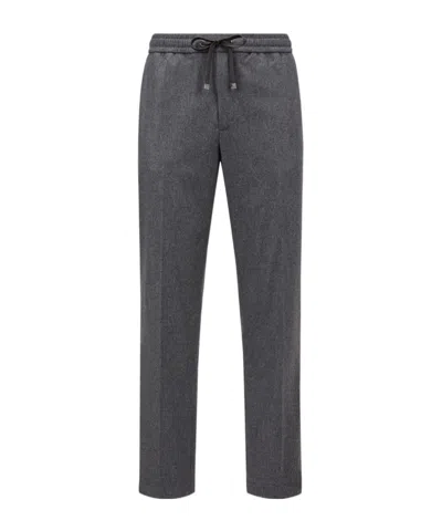 MONCLER MONCLER LOGO PATCH DRAWSTRING PANTS