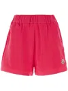 Moncler Sweatshorts In Terry Cloth In Rosa