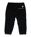 Moncler Logo-patch Corduroy Tapered Trousers In Blue