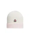 Moncler Logo-patch Cotton Beanie In White