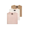 Moncler Logo Patch Cotton Blend T-shirt (three Pack) In Multi