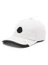 Moncler Logo-patch Cotton Cap In Grey