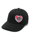 Moncler Patch-detail Baseball Cap In Black