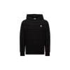 Moncler Sweat À Capuche En Coton À Empiècement Logo In Black