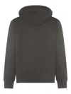 Moncler Logo-patch Cotton Hoodie In Gray