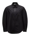 Moncler Logo-patch Cotton Jacket In Black