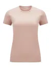Moncler Logo-patch Cotton T-shirt In Pink & Purple