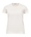 Moncler Logo Patch Cotton Jersey T-shirt In White
