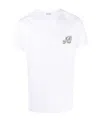 Moncler T-shirt With Double Logo Patches In White