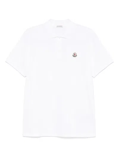 MONCLER LOGO PATCH COTTON PIQUÉ POLO SHIRT
