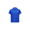 Moncler Logo Patch Cotton Piquet Polo Shirt Blue In Blue