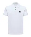 Moncler Classic Cotton Polo T-shirt In White