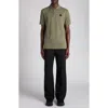 Moncler Logo-embroidered Polo Shirt In Green