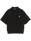 Moncler Polo Shirt In Black