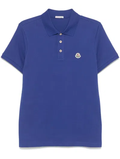 MONCLER LOGO-PATCH COTTON POLO SHIRT