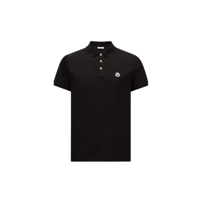 MONCLER POLO EN COTON À EMPIÈCEMENT LOGO