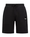 Moncler Embroidered-logo Track Shorts In Black