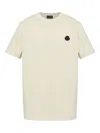 Moncler Logo-patch Short-sleeved T-shirt In Neutral