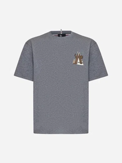 MONCLER LOGO-PATCH COTTON T-SHIRT