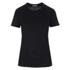 Moncler Logo Patch Cotton T-shirt In Black