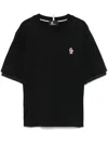 Moncler Logo-patch Cotton T-shirt In Black
