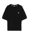 Moncler Logo-patch Cotton T-shirt In Black