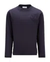 Moncler Logo-patch Cotton T-shirt In Blue