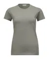 Moncler Logo-patch Cotton T-shirt In Brown
