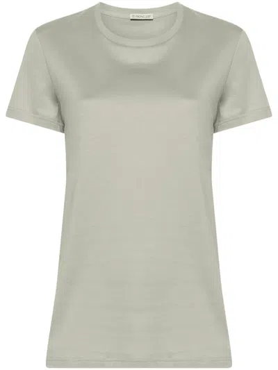 Moncler White Logo Cotton T-shirt